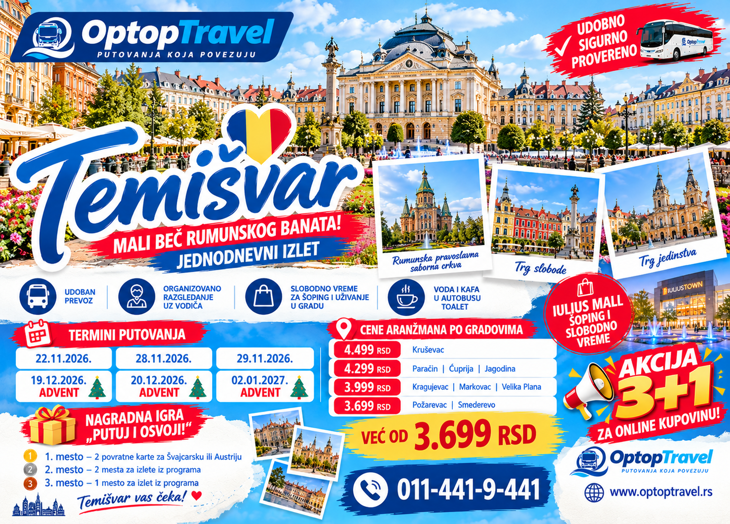 TEMIŠVAR – OTKRIJTE ČARI MALOG BEČA!